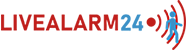 Livealarm 24 Logo footer